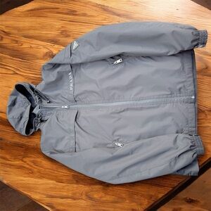 Prada Black Hooded Windbreaker zipper jacket- unisex! Like new - tags included
